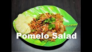 Pomelo Salad Vegetarian Recipe  Thai Pomelo Salad Recipe  Easy Salad Recipe [upl. by Ahola]