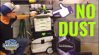 Sand Virtually Dust Free 3M Cubitron II Net Abrasives  Festool CT36E Dust Extractor [upl. by Nahsad]