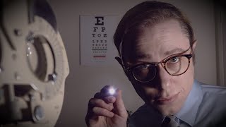 ASMR Eye Exam Friendly Realistic Eye Test with Vintage Refractor [upl. by Mallina]