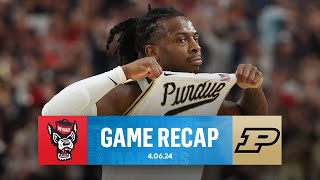 Purdue ROLLS PAST NC State advances to first TITLE GAME since 1969  Final Four Recap  CBS Sports [upl. by Thorin]