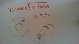 How to find the volume of a torus [upl. by Sulohcin616]