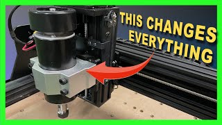 TwoTrees TTC450 500W Spindle Upgrade  A GameChanger for a Great EntryLevel CNC [upl. by Aivun]