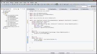 JAVA RMI 02  chat application Prototype Project [upl. by Dnomrej915]