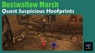 Quest Suspicious Hoofprints WoW  Dustwallow Marsh  World of Warcraft Retail [upl. by Sadira]