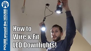 How to install downlightersdownlights LED downlight installation [upl. by Ariec]