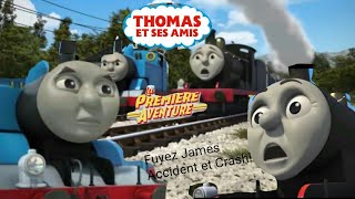 Fuyez James Accident  Thomas Et Ses Amis  La Prémier Aventure  TAB James Crash In Français [upl. by Tina]