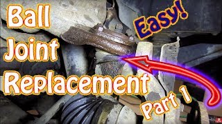 DIY Upper and Lower Ball Joint Replacement Part 1  Chevy Blazer How to Replace Upper Ball Joint [upl. by Namlas]