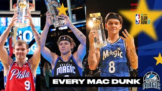 EVERY SINGLE DUNK From Mac McClungs HISTORIC ATampT Slam Dunk ThreePeat [upl. by Ilan]