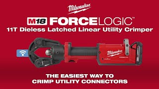 M18™ FORCE LOGIC™ 11T Dieless Latched Linear Utility Crimper [upl. by Tedda]