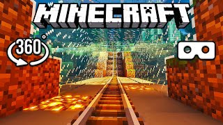 RACE against THE DROPPER in 360VR  Minecraft VR Video [upl. by Given]