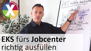 EKS fürs Jobcenter richtig ausfüllen Einkommensnachweis für Selbständige im ALG II  Bezug [upl. by Dzoba]