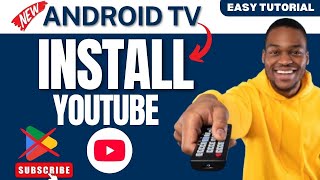 How to Install YouTube on Android TV Without Google Play Store in 2024 [upl. by Annael]