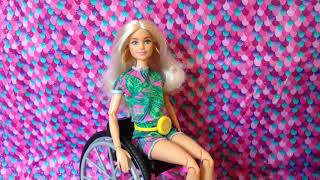 Wheelchair Barbie Fashionista Doll Review [upl. by Larue14]