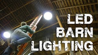 Installing LED ShopBarn Lighting  UFO High Bay Lights [upl. by Freed370]