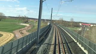 CAB RIDE TGV ENTRE STRASBOURG ET LORRAINE TGV [upl. by Ylrad961]