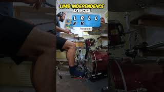 🥁 SnareKick drum LIMB INDEPENDENCE exercise Beginner Drum Lesson shorts drumlessons drumteacher [upl. by Assirehc]