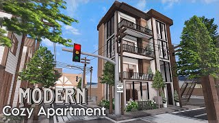 BLOXBURG Modern Cozy Apartment  speedbuild  tour ♡ [upl. by Iona]