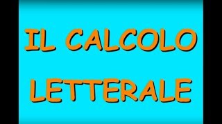 Algebra3 il calcolo letterale [upl. by Valina202]