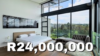 INSIDE a 24 MILLION CONTEMPORARY PENTHOUSE in the FAMOUS Houghton Estate  Luxury Home Tour [upl. by Adnalor]