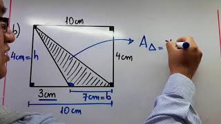ÁREA DE UN TRIÁNGULO ÁREA SOMBREADA I PRIMARIA [upl. by Netfa]
