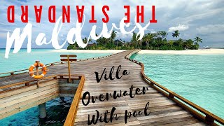 The Standard MALDIVES Resort 🌞 Overwater Villas Lagoon  Ocean  5 Hotel Huruvalhi  HD Room Tour [upl. by Haleelahk]