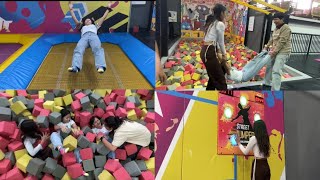 Nepal’s First Trampoline Park  JumpKTM  lastai ramailo vayo [upl. by Hairas631]