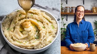 The Best 30 Minute Vegan Mashed Potatoes and Gravy [upl. by Hillyer]