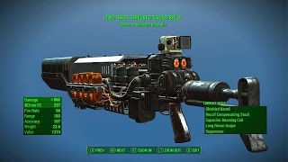 Fallout 4  TWO SHOT GAUSS RIFLE Best Gauss Rifle Legendary Weapon [upl. by Onil]