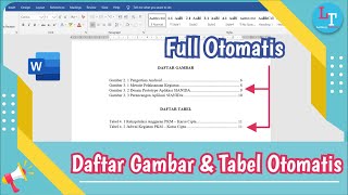 Cara Membuat Daftar Gambar dan Daftar Tabel Otomatis Sesuai Bab di Word [upl. by Inger]