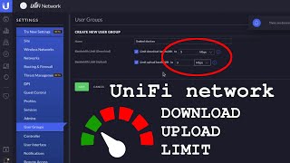 UniFi network • How to set bandwidth limit [upl. by Rednave119]