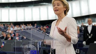 Live  EU Commission president nominee Ursula von der Leyen gives speech [upl. by Cathey717]