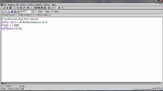 Isothermal Plug Flow Reactor Part 2 [upl. by Hyrup]
