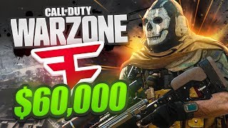 WE WON  60000 FAZE WARZONE TOURNAMENT  Week 1 CoD Battle Royale [upl. by Shanan]