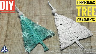 DIY Christmas Tree Decorations  Macrame Christmas Ornaments [upl. by Oribelle]