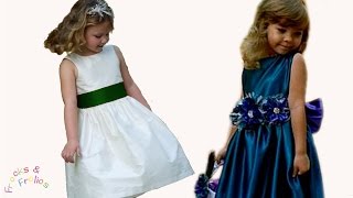 Blumenmädchenkleid nähen  DIY Hochzeit  nähen Nähkurs und Schnittmuster  Frocks amp Frolics [upl. by Aicel468]