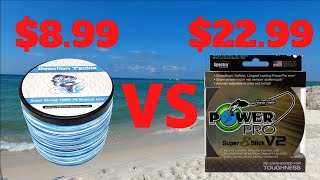 CHEAP vs EXPENSIVE Braided Fishing Line SURPRISING RESULTS [upl. by Ecinom209]