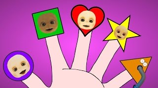 Teletubbies Shapes Finger Family Nursery Rhyme [upl. by Nirac]