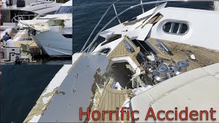 Fatal SuperYacht Crash [upl. by Aihsilef]