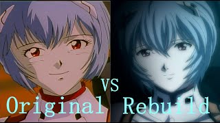 Evangelion Original vs Rebuild Rei [upl. by Itch910]