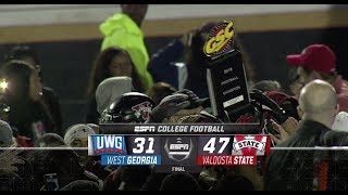 2018 GSC Football Game of the Week Digital Recap West Georgia at Valdosta State November10 [upl. by Leirej]