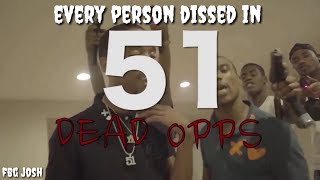 Every Person Dissed In Drilla  51 DEAD OPPS [upl. by Eillac]