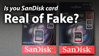 How to spot fake memory cards  SanDisk SD Card Extreme Pro Ultra Plus SDHC Memory Review 128GB 64GB [upl. by Smaj]