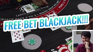 FREE BET BLACKJACK  Is it better than regular Blackjack [upl. by Anaiv]