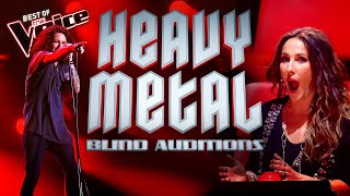 HEAVY METAL Blind Auditions on The Voice  Top 10 [upl. by Nylecaj]