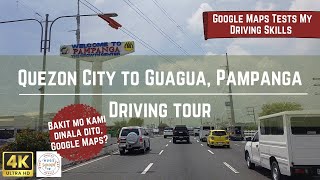 Quezon City to Guagua Pampanga  I got lost  Philippines  Driving Tour [upl. by Eliza53]