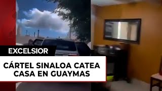 ‘Soy Salazar hijo de…’ VIDEO de cateo del Cártel de Sinaloa a casa en Guaymas [upl. by Norrek]