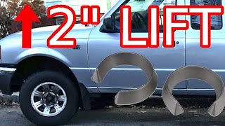 How To Install 2 Inch Coil Spring Lift  Ford Ranger 2WD 19982011 [upl. by Aciretahs967]