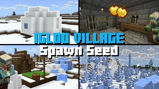 IGLOO VILLAGE at Spawn Seed  Minecraft Bedrock Edition 116 [upl. by Anna-Diana]