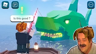 ROBLOX Fisch Funny Moments MEGALODON [upl. by Gabe]