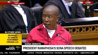 EFFs SONA debate  Julius Malema [upl. by Eiral]